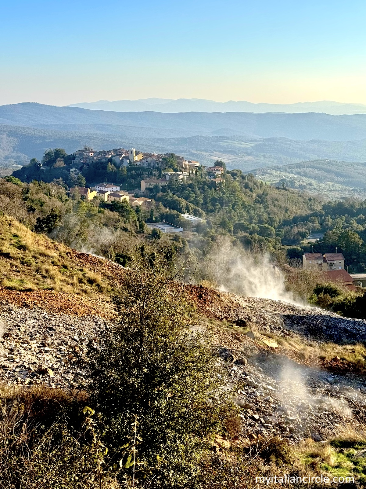 Parco geotermico vicino a Monterotondo Marittimo